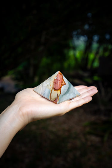 Polychrome Jasper Pyramid